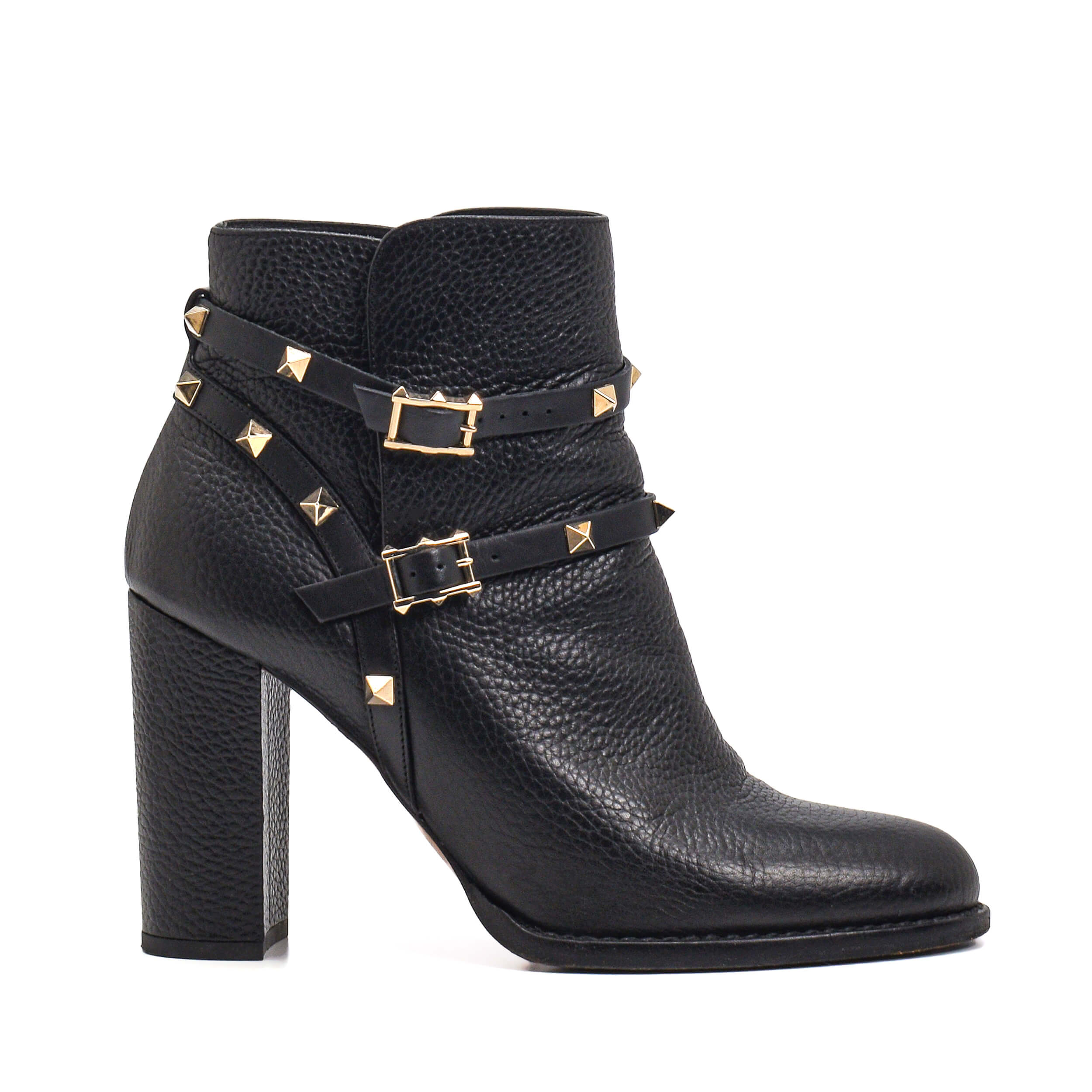 Valentino - Black Rockstud Bootie 